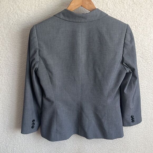 Tahari Blazer Womens Small Petite Grey‎ - Picture 6 of 6